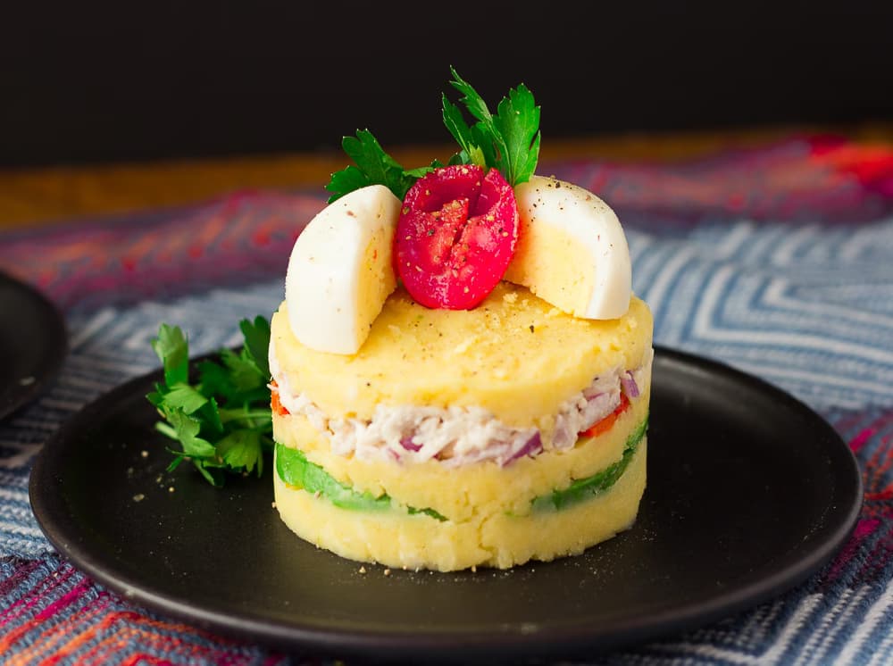 4. Causa Rellena - Yellow Potato Cake