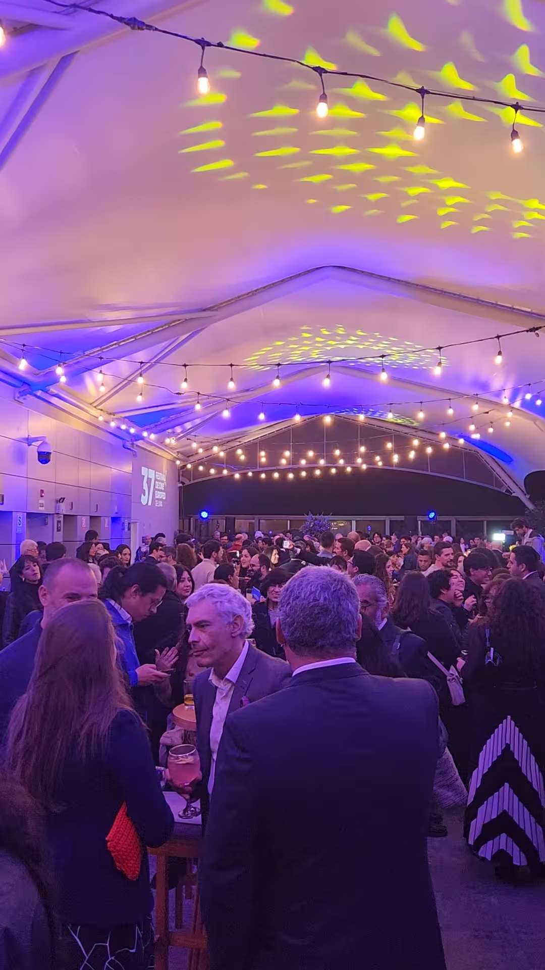 Cocktail party on the rooftop terrace after the festival opening